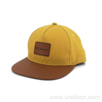 Five panel flat kids hat